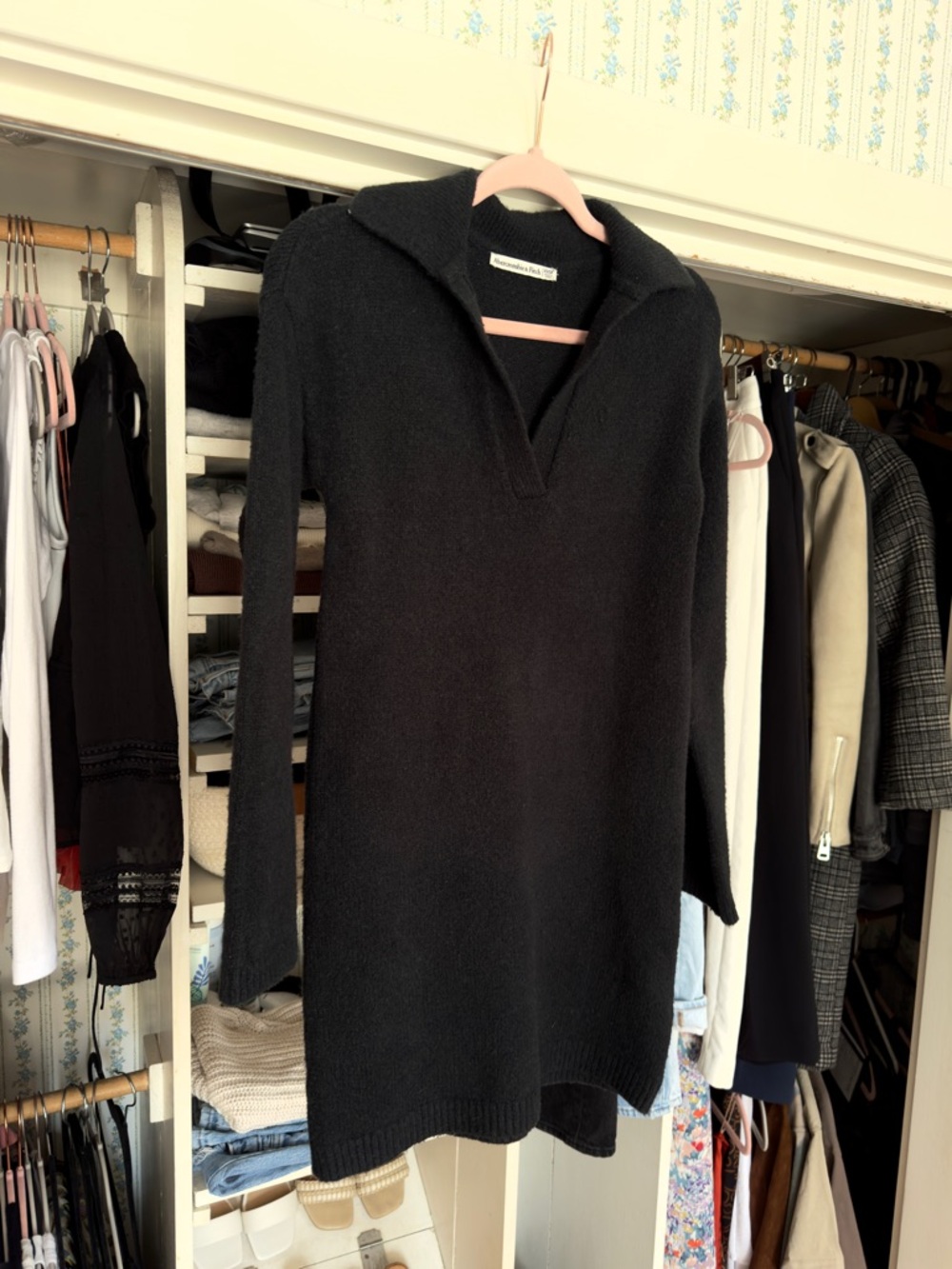 A&F Collared Sweater Dress - Picture 2 of 8
